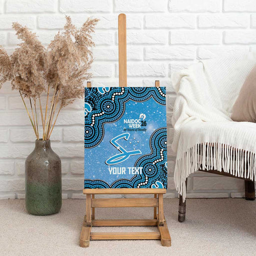 Adelaide Strikers NAIDOC Week 2026 Custom Canvas Wall Art 50 Years Deadly Indigenous Art Glitter Effect