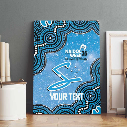 Adelaide Strikers NAIDOC Week 2026 Custom Canvas Wall Art 50 Years Deadly Indigenous Art Glitter Effect