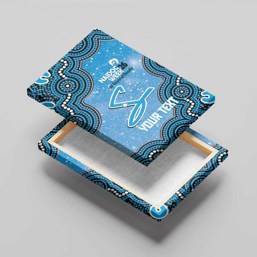 Adelaide Strikers NAIDOC Week 2026 Custom Canvas Wall Art 50 Years Deadly Indigenous Art Glitter Effect