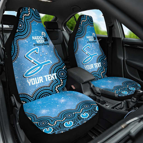 Adelaide Strikers NAIDOC Week 2026 Custom Car Seat Cover 50 Years Deadly Indigenous Art Glitter Effect