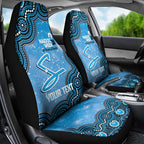 Adelaide Strikers NAIDOC Week 2026 Custom Car Seat Cover 50 Years Deadly Indigenous Art Glitter Effect