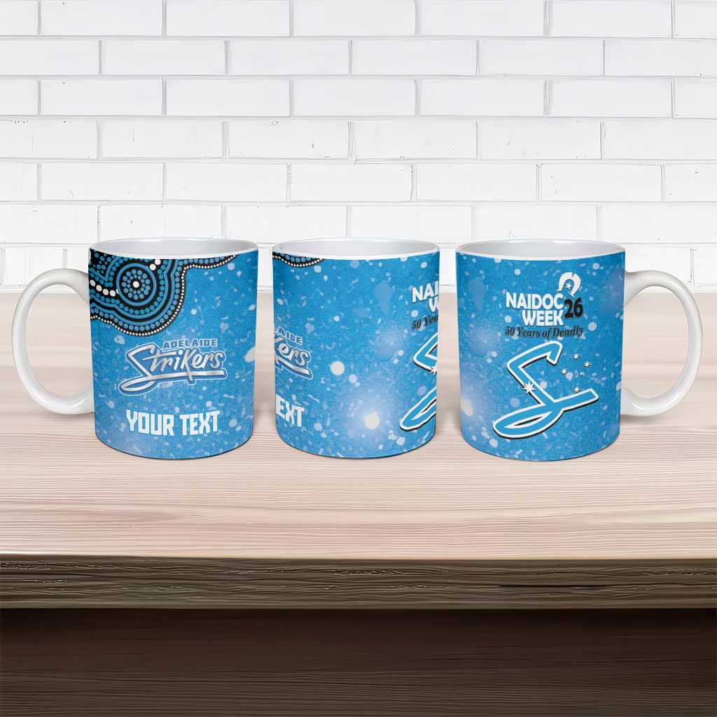 Adelaide Strikers NAIDOC Week 2026 Custom Ceramic Mug 50 Years Deadly Indigenous Art Glitter Effect