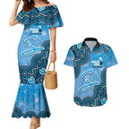 Adelaide Strikers NAIDOC Week 2026 Custom Couples Matching Mermaid Dress and Hawaiian Shirt 50 Years Deadly Indigenous Art Glitter Effect