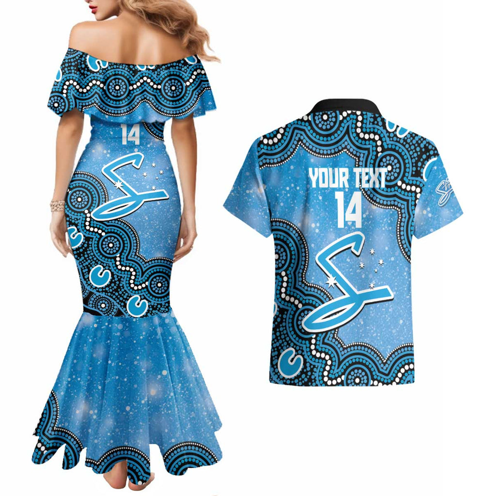 Adelaide Strikers NAIDOC Week 2026 Custom Couples Matching Mermaid Dress and Hawaiian Shirt 50 Years Deadly Indigenous Art Glitter Effect