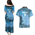 Adelaide Strikers NAIDOC Week 2026 Custom Couples Matching Puletasi and Hawaiian Shirt 50 Years Deadly Indigenous Art Glitter Effect