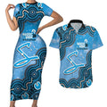 Adelaide Strikers NAIDOC Week 2026 Custom Couples Matching Short Sleeve Bodycon Dress and Hawaiian Shirt 50 Years Deadly Indigenous Art Glitter Effect