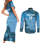Adelaide Strikers NAIDOC Week 2026 Custom Couples Matching Short Sleeve Bodycon Dress and Long Sleeve Button Shirt 50 Years Deadly Indigenous Art Glitter Effect