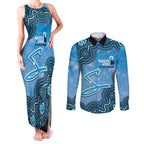 Adelaide Strikers NAIDOC Week 2026 Custom Couples Matching Tank Maxi Dress and Long Sleeve Button Shirt 50 Years Deadly Indigenous Art Glitter Effect
