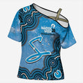 Adelaide Strikers NAIDOC Week 2026 Custom Cross Shoulder Shirt 50 Years Deadly Indigenous Art Glitter Effect