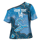Adelaide Strikers NAIDOC Week 2026 Custom Cross Shoulder Shirt 50 Years Deadly Indigenous Art Glitter Effect