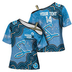 Adelaide Strikers NAIDOC Week 2026 Custom Cross Shoulder Shirt 50 Years Deadly Indigenous Art Glitter Effect