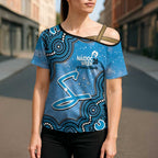 Adelaide Strikers NAIDOC Week 2026 Custom Cross Shoulder Shirt 50 Years Deadly Indigenous Art Glitter Effect