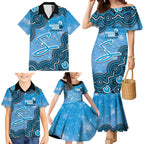 Adelaide Strikers NAIDOC Week 2026 Custom Family Matching Mermaid Dress and Hawaiian Shirt 50 Years Deadly Indigenous Art Glitter Effect