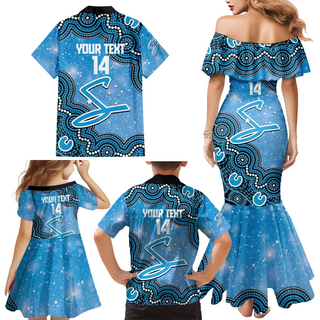 Adelaide Strikers NAIDOC Week 2026 Custom Family Matching Mermaid Dress and Hawaiian Shirt 50 Years Deadly Indigenous Art Glitter Effect