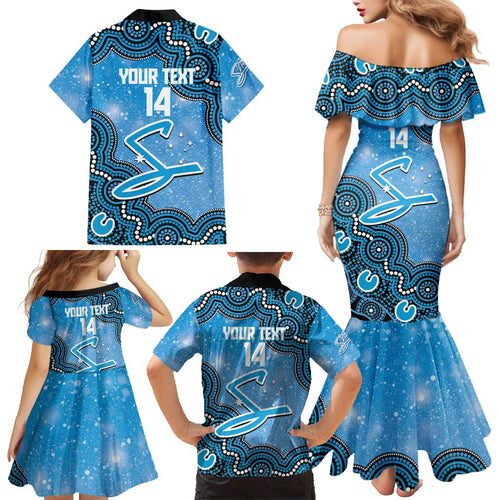 Adelaide Strikers NAIDOC Week 2026 Custom Family Matching Mermaid Dress and Hawaiian Shirt 50 Years Deadly Indigenous Art Glitter Effect