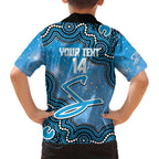 Adelaide Strikers NAIDOC Week 2026 Custom Family Matching Off The Shoulder Long Sleeve Dress and Hawaiian Shirt 50 Years Deadly Indigenous Art Glitter Effect