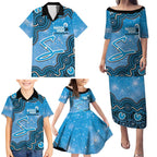 Adelaide Strikers NAIDOC Week 2026 Custom Family Matching Puletasi and Hawaiian Shirt 50 Years Deadly Indigenous Art Glitter Effect
