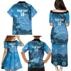 Adelaide Strikers NAIDOC Week 2026 Custom Family Matching Puletasi and Hawaiian Shirt 50 Years Deadly Indigenous Art Glitter Effect