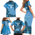 Adelaide Strikers NAIDOC Week 2026 Custom Family Matching Short Sleeve Bodycon Dress and Hawaiian Shirt 50 Years Deadly Indigenous Art Glitter Effect