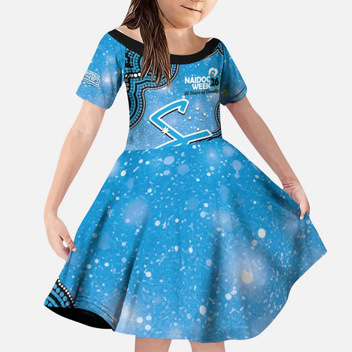 Adelaide Strikers NAIDOC Week 2026 Custom Family Matching Summer Maxi Dress and Hawaiian Shirt 50 Years Deadly Indigenous Art Glitter Effect