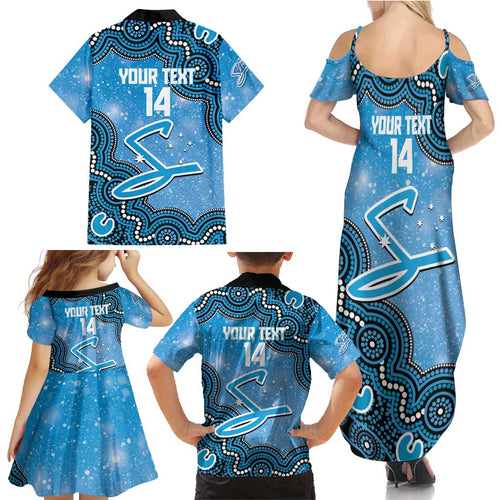 Adelaide Strikers NAIDOC Week 2026 Custom Family Matching Summer Maxi Dress and Hawaiian Shirt 50 Years Deadly Indigenous Art Glitter Effect
