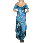 Adelaide Strikers NAIDOC Week 2026 Custom Family Matching Summer Maxi Dress and Hawaiian Shirt 50 Years Deadly Indigenous Art Glitter Effect