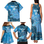 Adelaide Strikers NAIDOC Week 2026 Custom Family Matching Tank Maxi Dress and Hawaiian Shirt 50 Years Deadly Indigenous Art Glitter Effect
