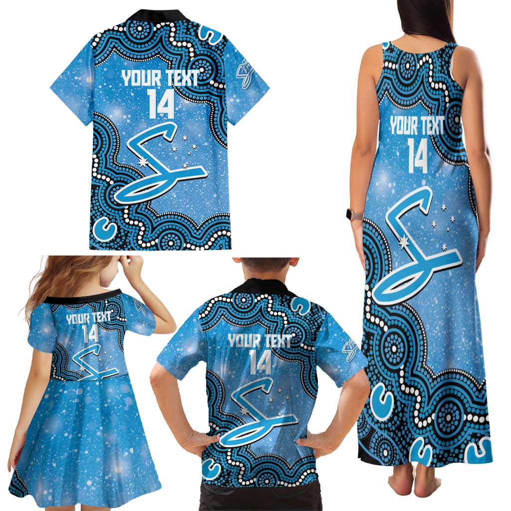Adelaide Strikers NAIDOC Week 2026 Custom Family Matching Tank Maxi Dress and Hawaiian Shirt 50 Years Deadly Indigenous Art Glitter Effect