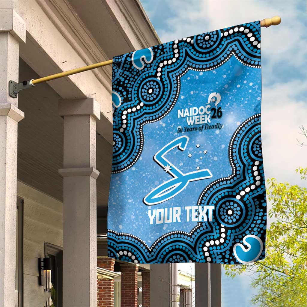Adelaide Strikers NAIDOC Week 2026 Custom Garden Flag 50 Years Deadly Indigenous Art Glitter Effect