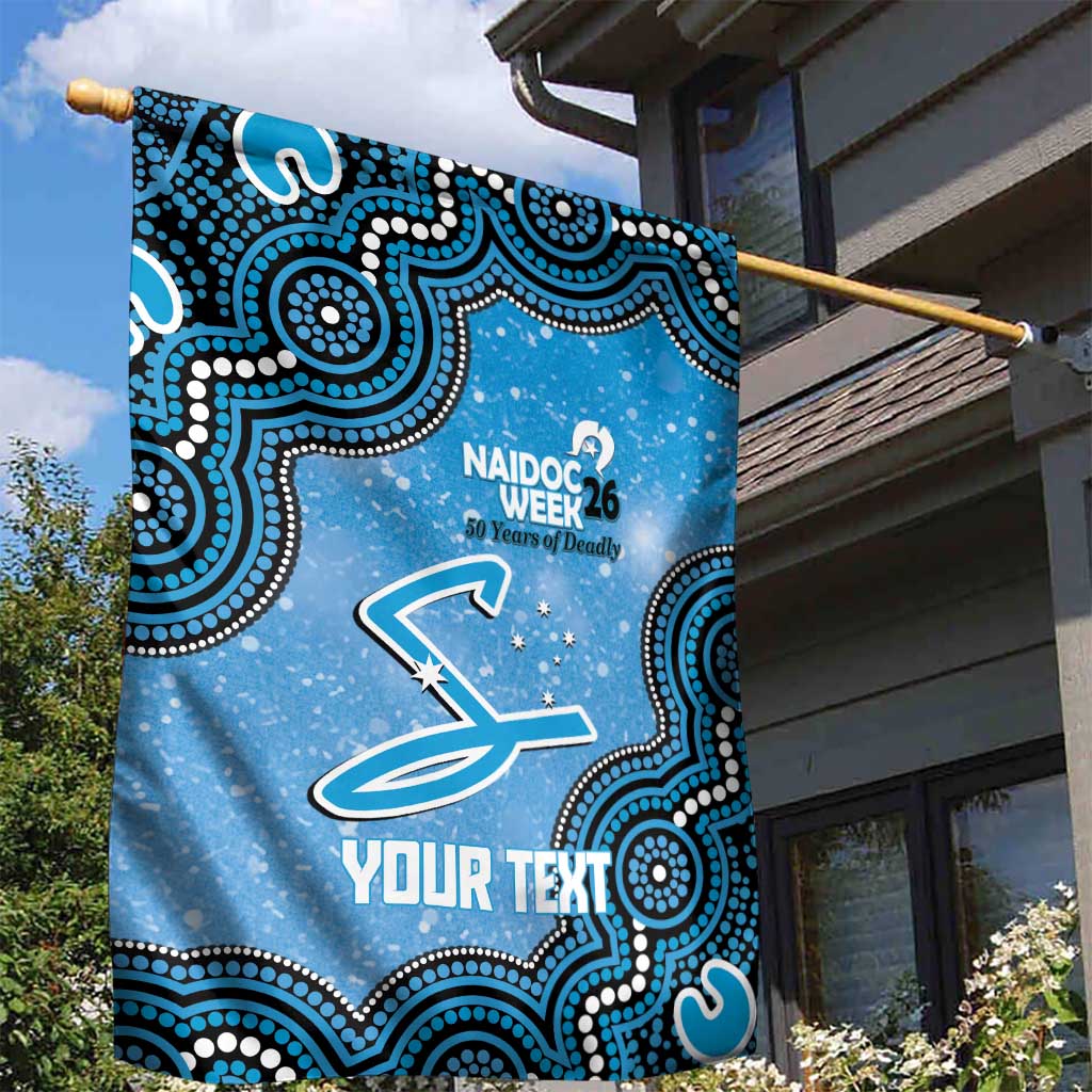 Adelaide Strikers NAIDOC Week 2026 Custom Garden Flag 50 Years Deadly Indigenous Art Glitter Effect