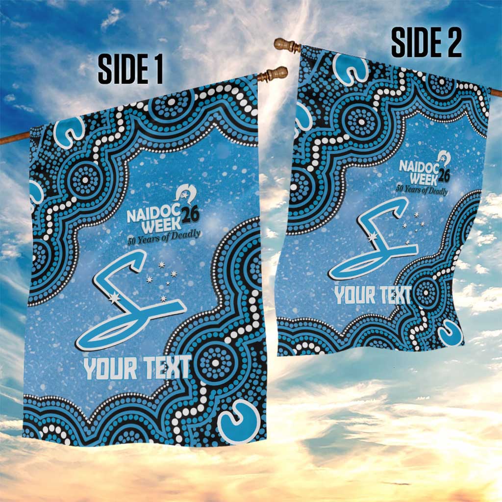 Adelaide Strikers NAIDOC Week 2026 Custom Garden Flag 50 Years Deadly Indigenous Art Glitter Effect