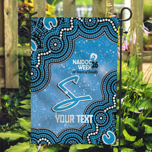 Adelaide Strikers NAIDOC Week 2026 Custom Garden Flag 50 Years Deadly Indigenous Art Glitter Effect