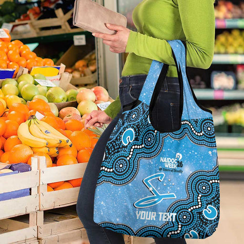Adelaide Strikers NAIDOC Week 2026 Custom Grocery Bag 50 Years Deadly Indigenous Art Glitter Effect