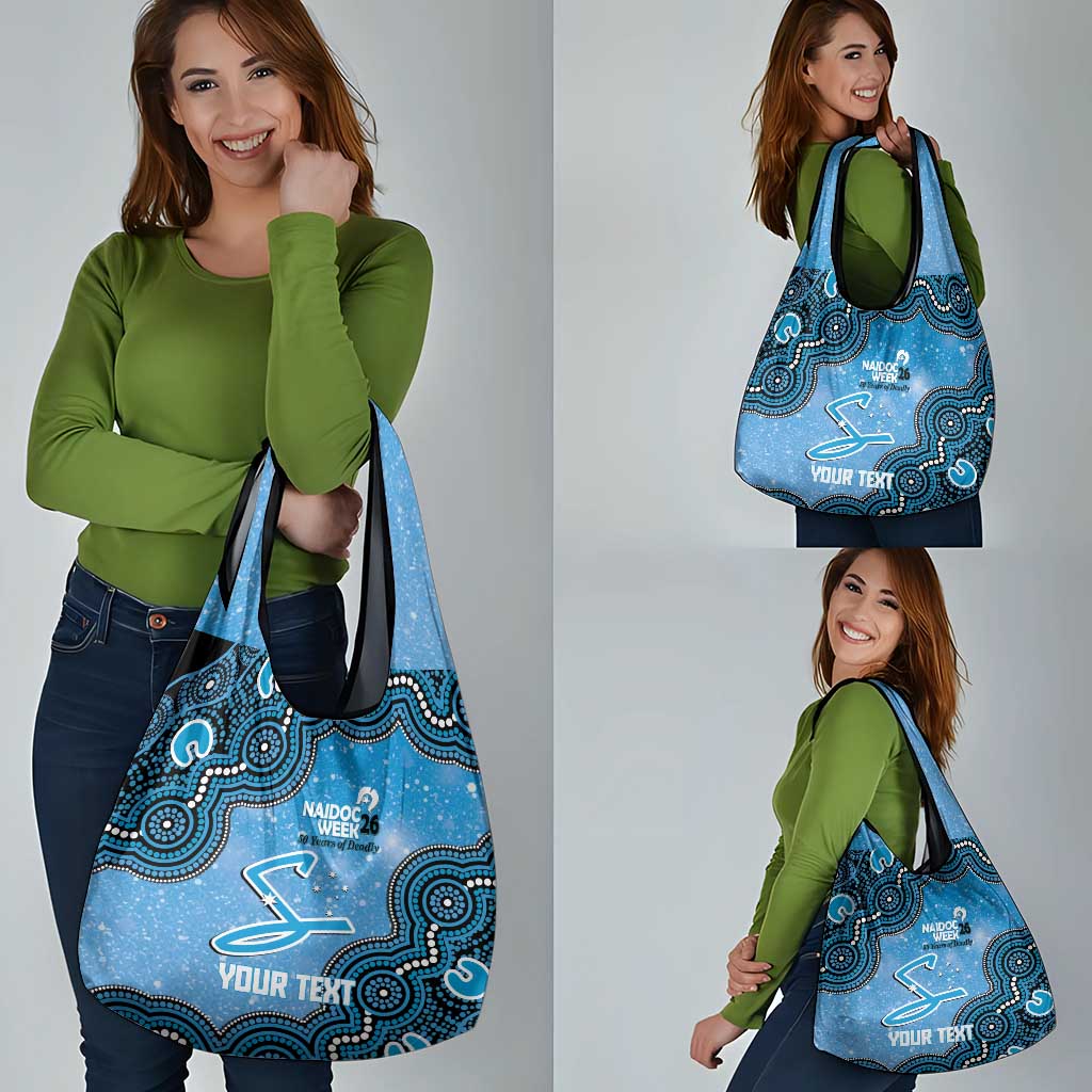 Adelaide Strikers NAIDOC Week 2026 Custom Grocery Bag 50 Years Deadly Indigenous Art Glitter Effect