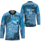 Adelaide Strikers NAIDOC Week 2026 Custom Hockey Jersey 50 Years Deadly Indigenous Art Glitter Effect