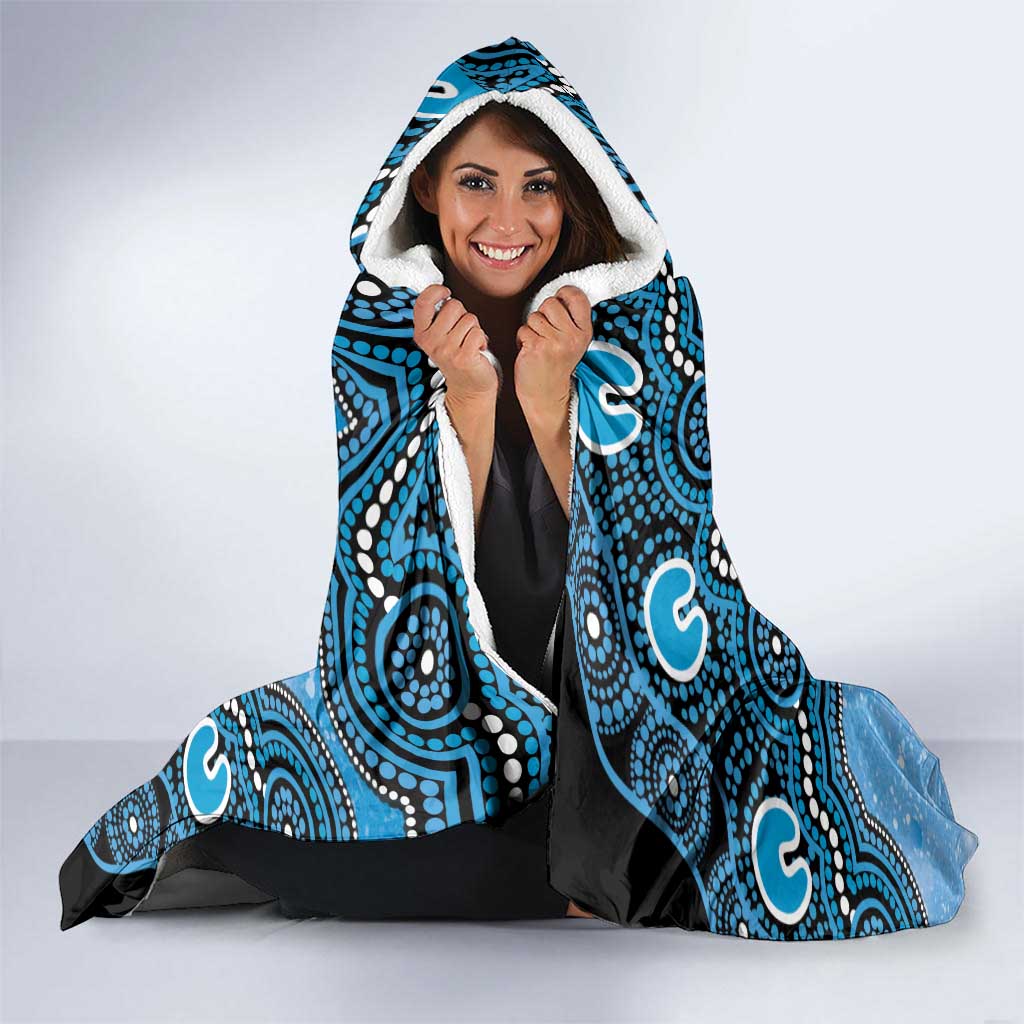 Adelaide Strikers NAIDOC Week 2026 Custom Hooded Blanket 50 Years Deadly Indigenous Art Glitter Effect