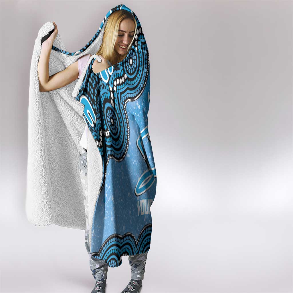 Adelaide Strikers NAIDOC Week 2026 Custom Hooded Blanket 50 Years Deadly Indigenous Art Glitter Effect