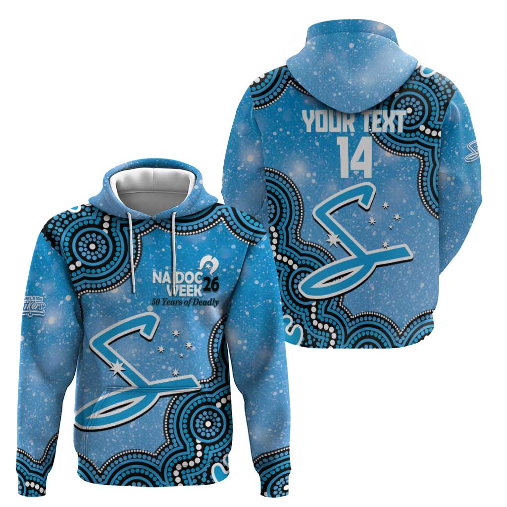 Adelaide Strikers NAIDOC Week 2026 Custom Hoodie 50 Years Deadly Indigenous Art Glitter Effect