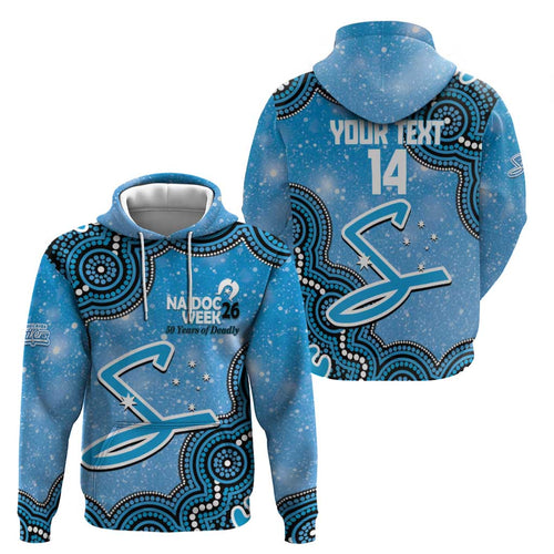 Adelaide Strikers NAIDOC Week 2026 Custom Hoodie 50 Years Deadly Indigenous Art Glitter Effect