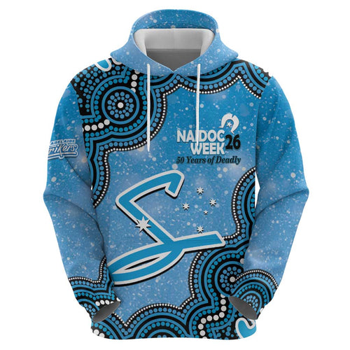 Adelaide Strikers NAIDOC Week 2026 Custom Hoodie 50 Years Deadly Indigenous Art Glitter Effect