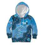 Adelaide Strikers NAIDOC Week 2026 Custom Kid Hoodie 50 Years Deadly Indigenous Art Glitter Effect