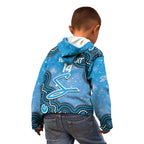 Adelaide Strikers NAIDOC Week 2026 Custom Kid Hoodie 50 Years Deadly Indigenous Art Glitter Effect