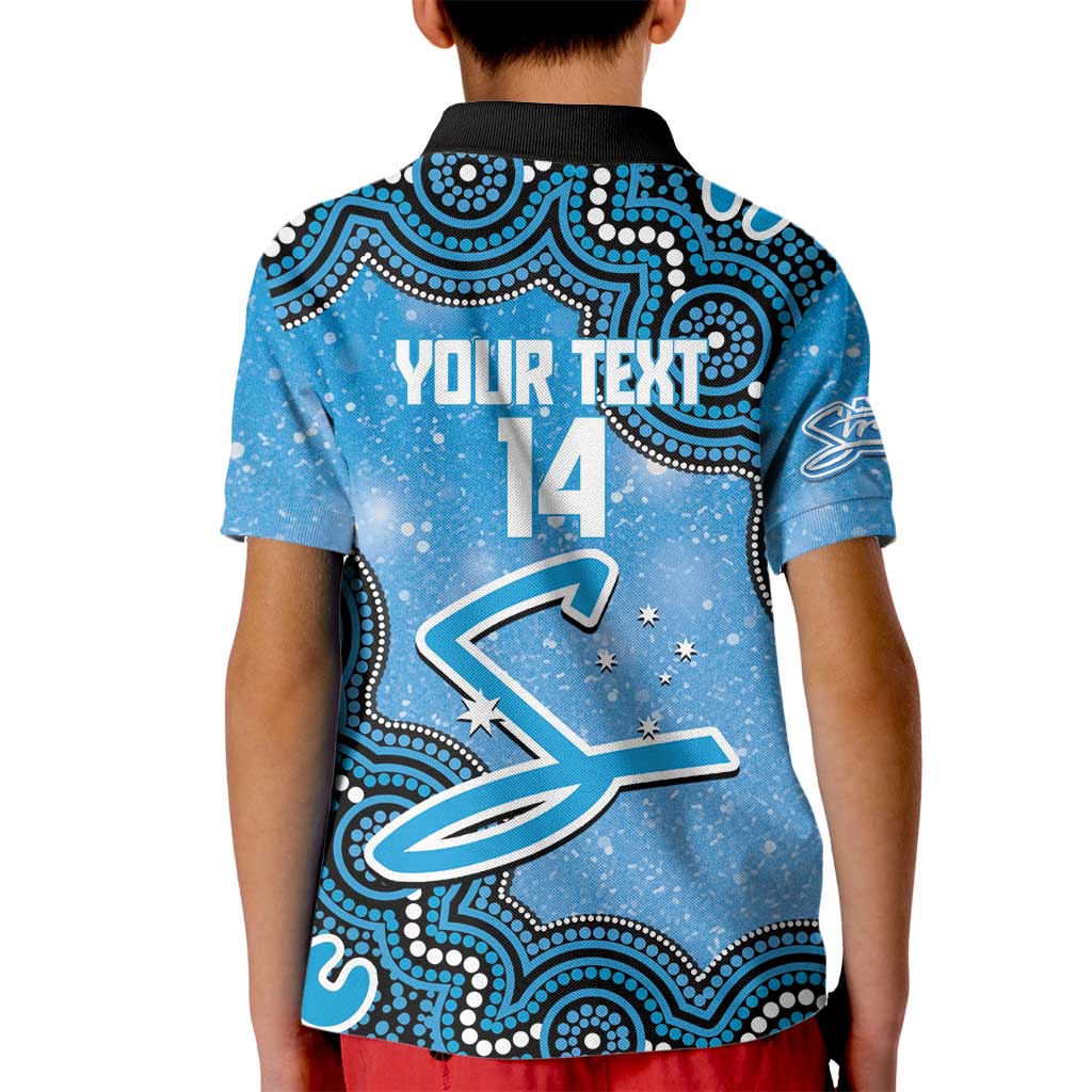 Adelaide Strikers NAIDOC Week 2026 Custom Kid Polo Shirt 50 Years Deadly Indigenous Art Glitter Effect