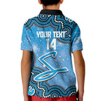 Adelaide Strikers NAIDOC Week 2026 Custom Kid Polo Shirt 50 Years Deadly Indigenous Art Glitter Effect
