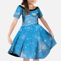 Adelaide Strikers NAIDOC Week 2026 Custom Kid Short Sleeve Dress 50 Years Deadly Indigenous Art Glitter Effect