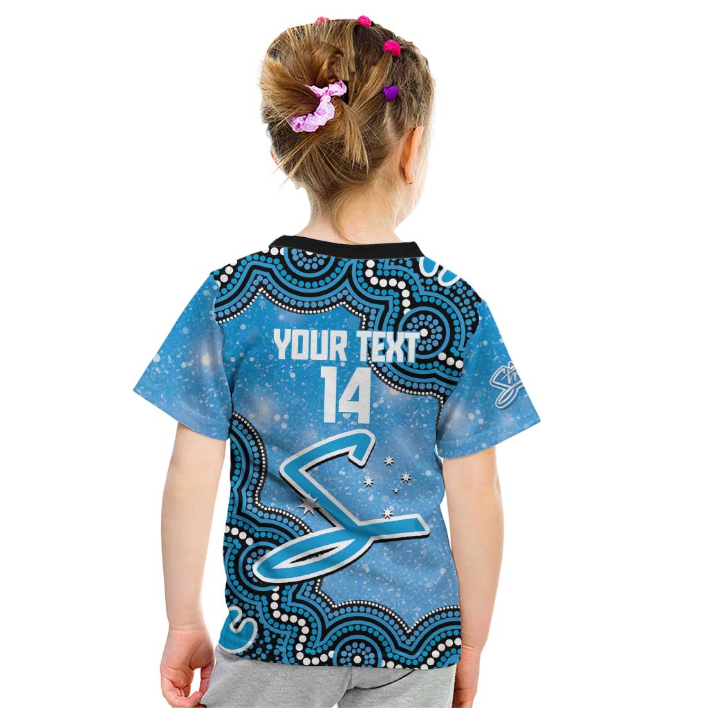 Adelaide Strikers NAIDOC Week 2026 Custom Kid T Shirt 50 Years Deadly Indigenous Art Glitter Effect