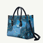 Adelaide Strikers NAIDOC Week 2026 Custom Leather Bag 50 Years Deadly Indigenous Art Glitter Effect