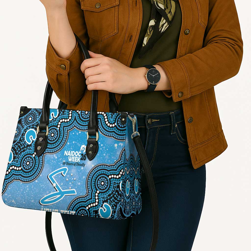Adelaide Strikers NAIDOC Week 2026 Custom Leather Bag 50 Years Deadly Indigenous Art Glitter Effect