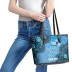 Adelaide Strikers NAIDOC Week 2026 Custom Leather Tote Bag 50 Years Deadly Indigenous Art Glitter Effect