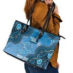 Adelaide Strikers NAIDOC Week 2026 Custom Leather Tote Bag 50 Years Deadly Indigenous Art Glitter Effect